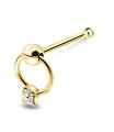 Dangling Stone Bone Nose Stud NSKD-828 